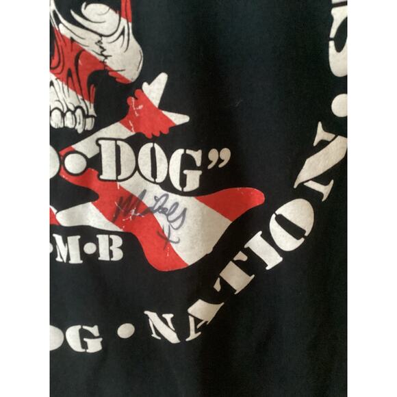 Signed Bret Michael's Road Dog Graphic Tee  Cut Sleeve/Neck No Tag - Picture 3 of 4